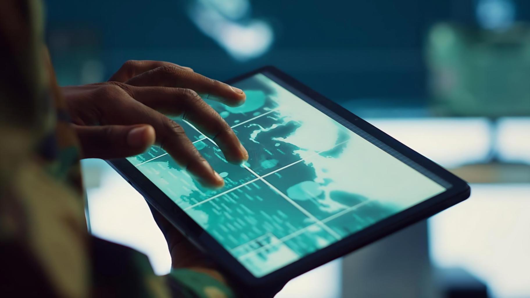 Students collaborating on blockchain development project in modern learning environment